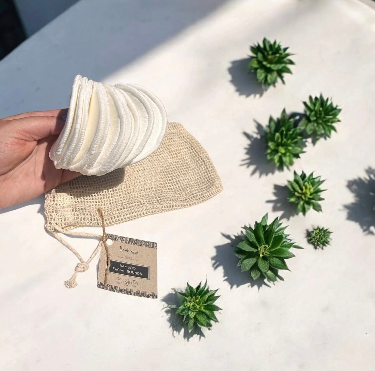Reusable Bamboo Facial Rounds Set